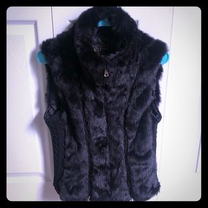 Faux fur vest
